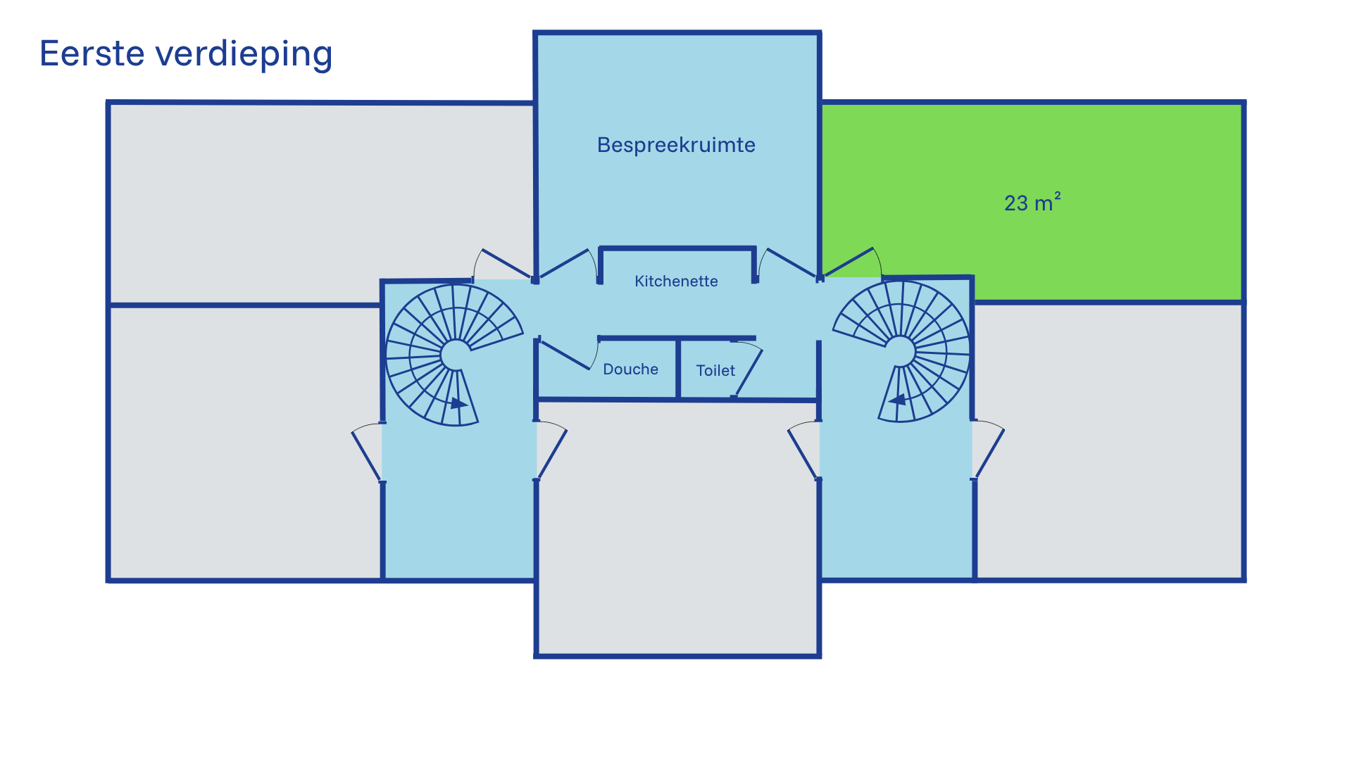 Plattegrond Partner Spaces Vlissingen eerste verdieping
