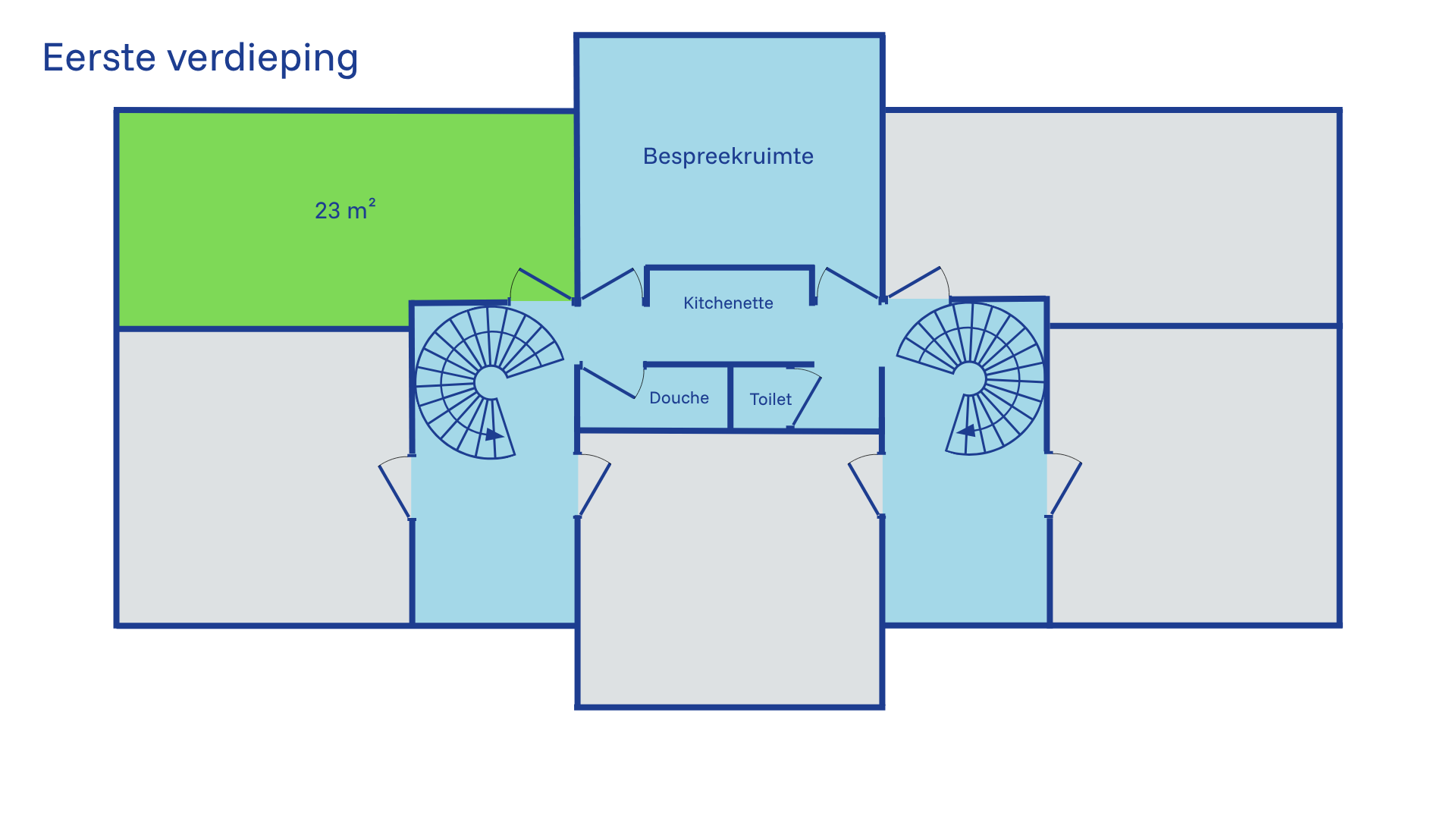 Plattegrond Partner Spaces Vlissingen eerste verdieping