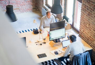 Kantoorruimte voor partners en teams.